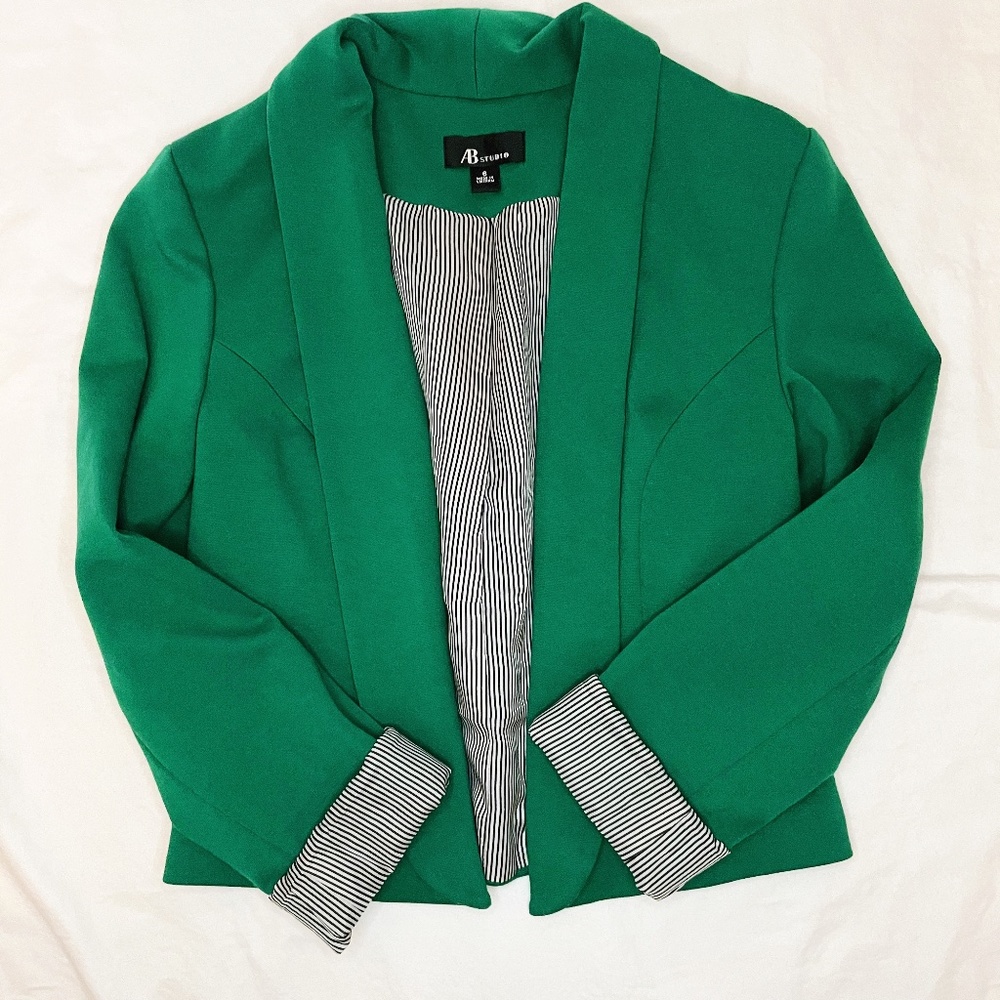 AB Studio Green Blazer- Size 6